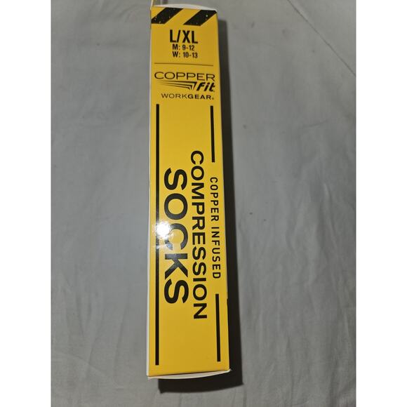 Copper Fit Work Gear Compression Socks S/M Mens size 6-9 Womens 7-10 - Picture 4 of 4